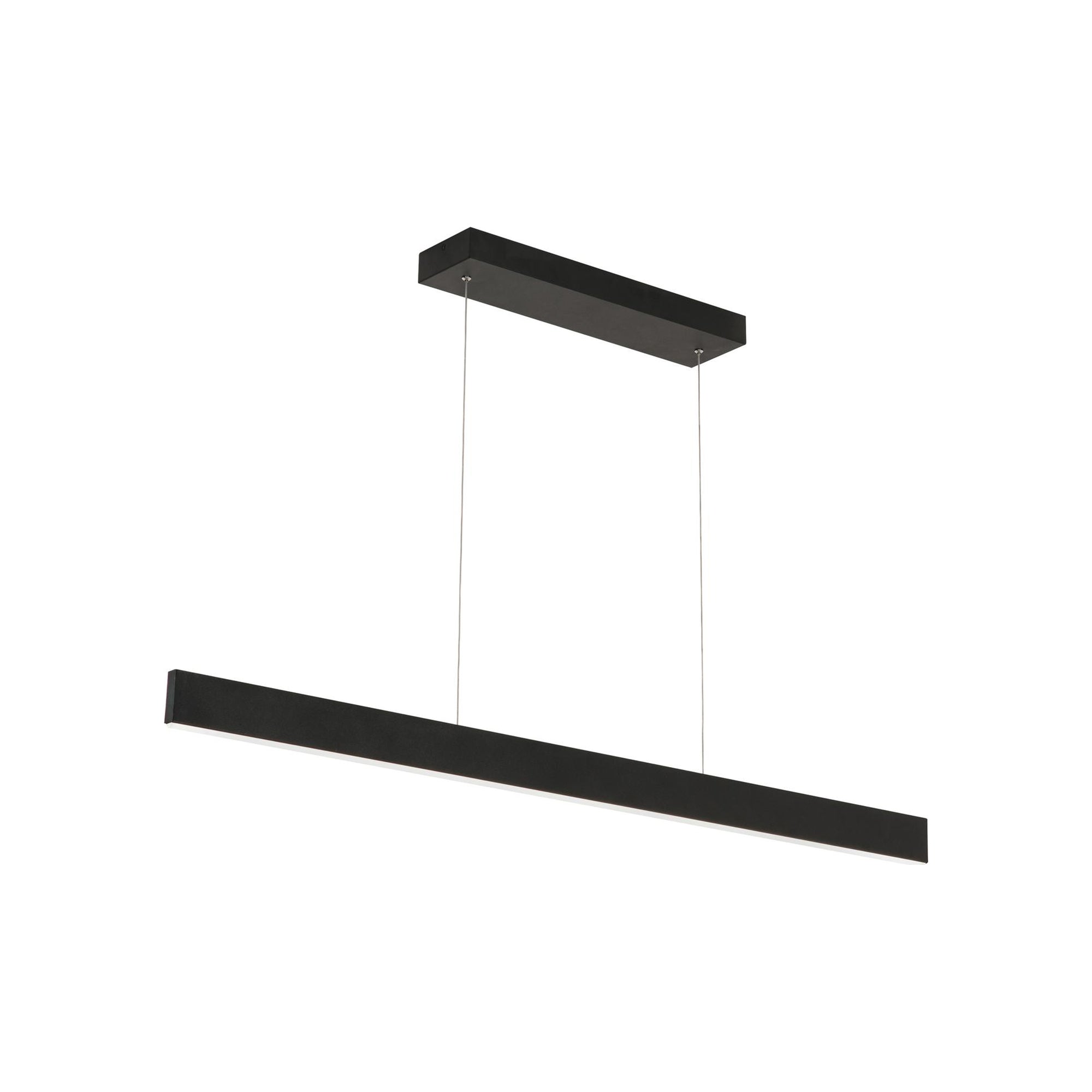 Suspension LED linéaire minimaliste en aluminium et diffuseur acrylique