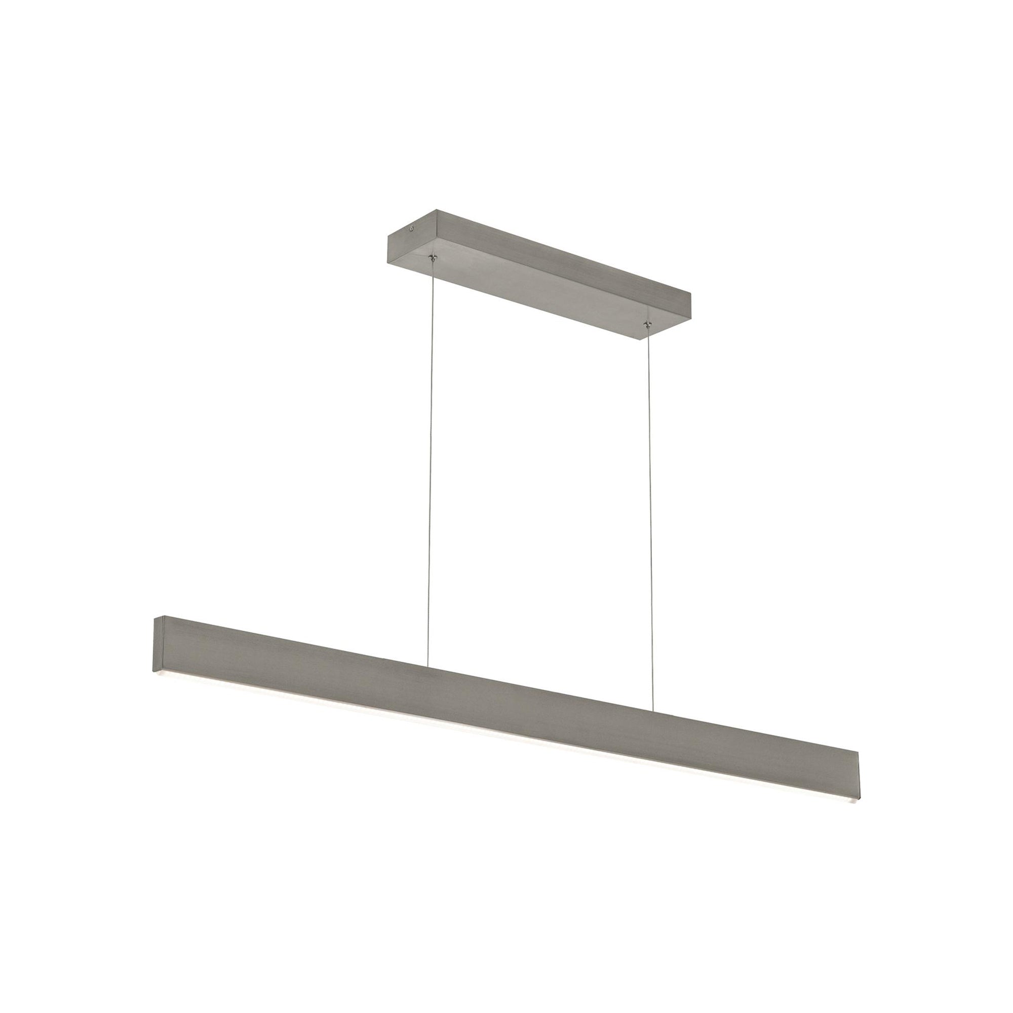 Suspension LED linéaire minimaliste en aluminium et diffuseur acrylique
