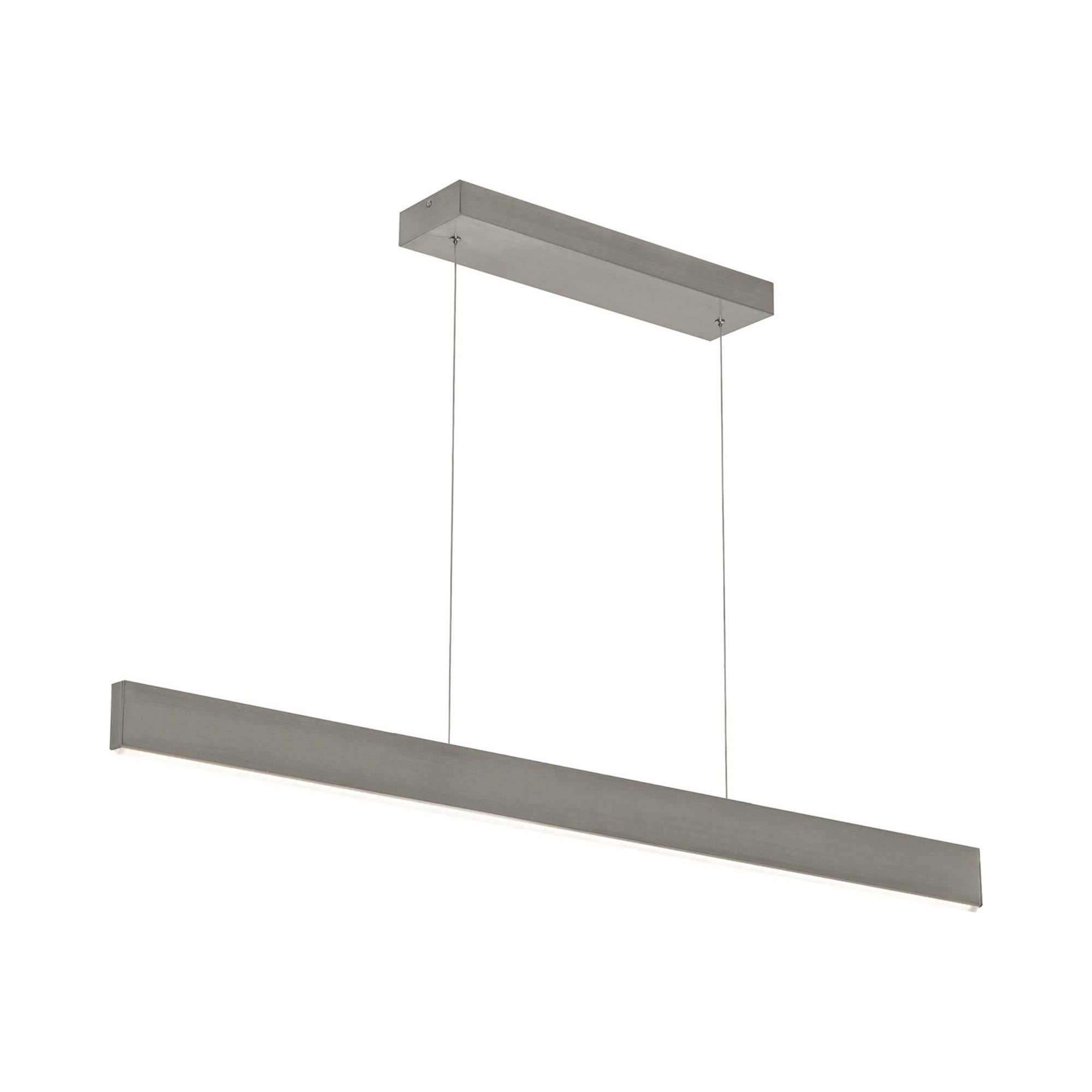 Suspension LED linéaire minimaliste en aluminium et diffuseur acrylique