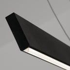 Suspension LED linéaire minimaliste en aluminium et diffuseur acrylique