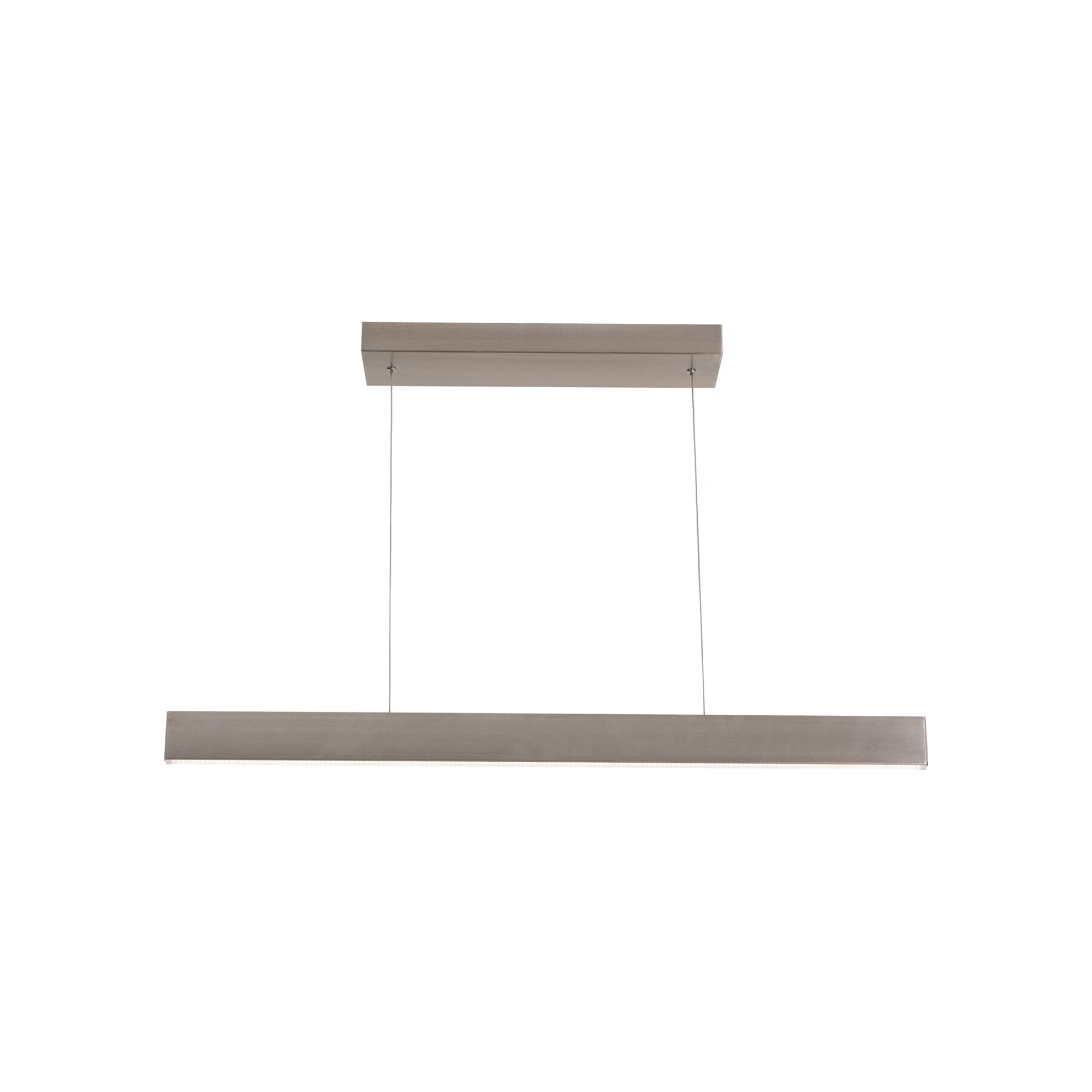 Suspension LED linéaire minimaliste en aluminium et diffuseur acrylique