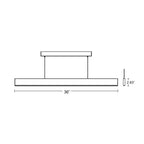 Suspension LED linéaire minimaliste en aluminium et diffuseur acrylique