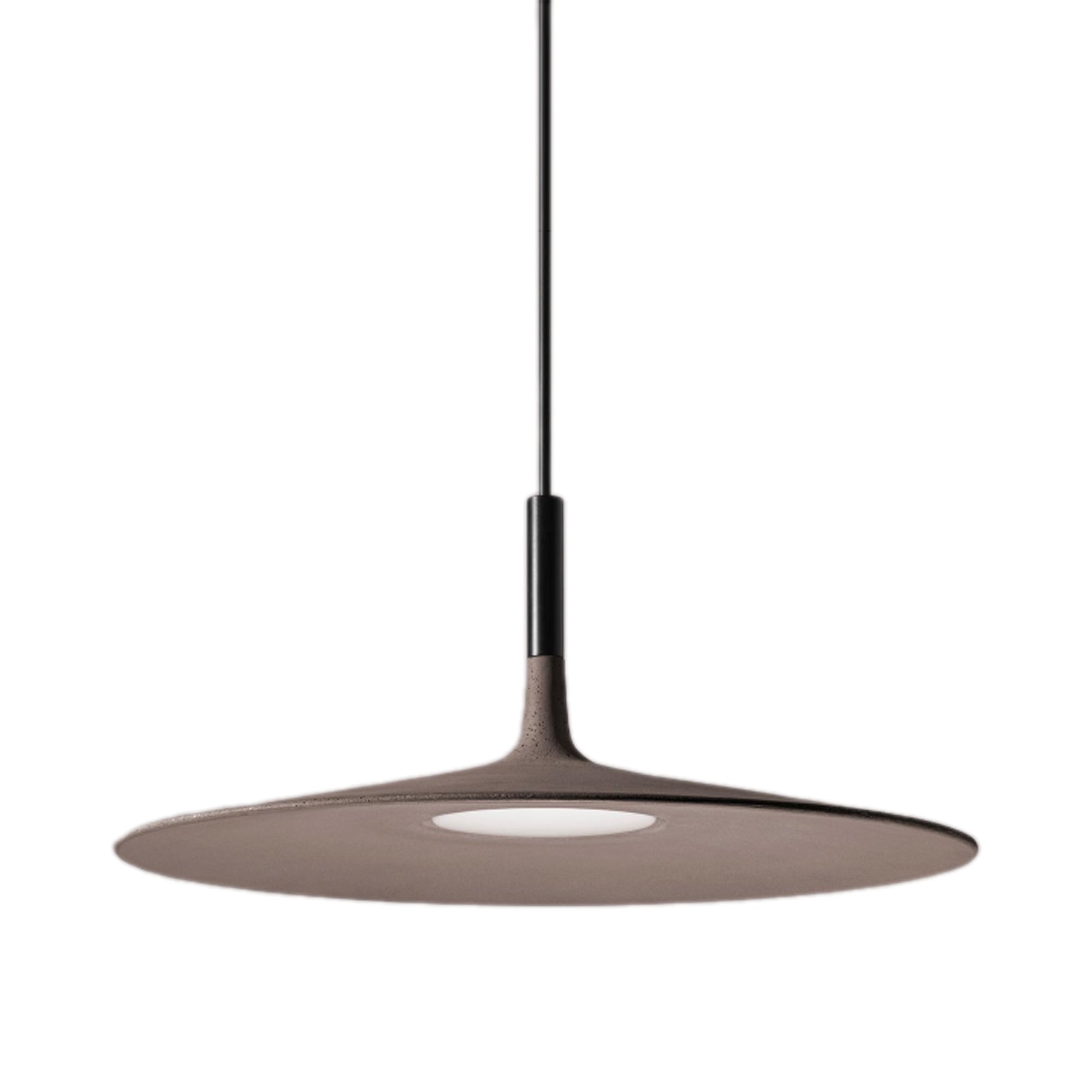 Suspension LED disque en béton