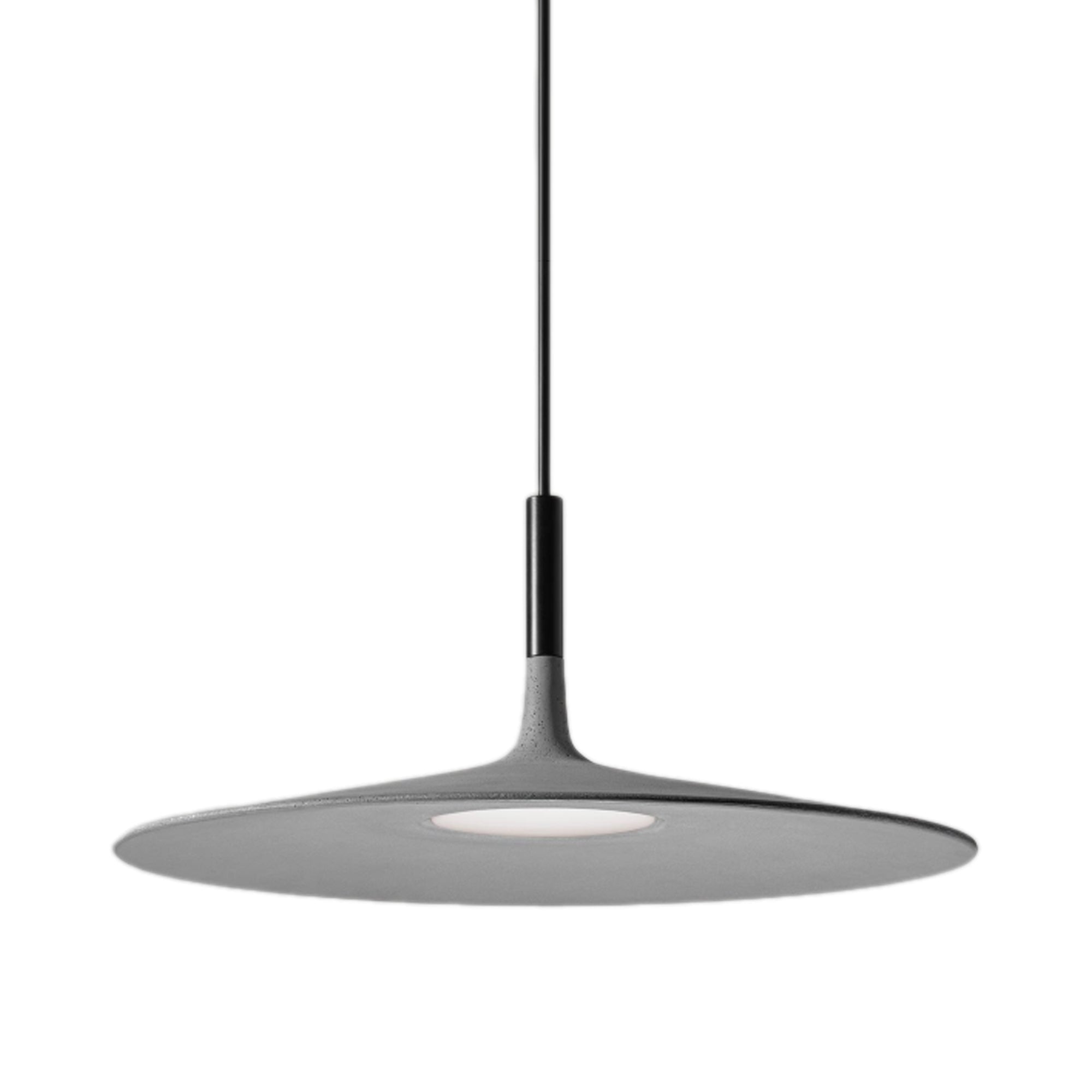 Suspension LED disque en béton
