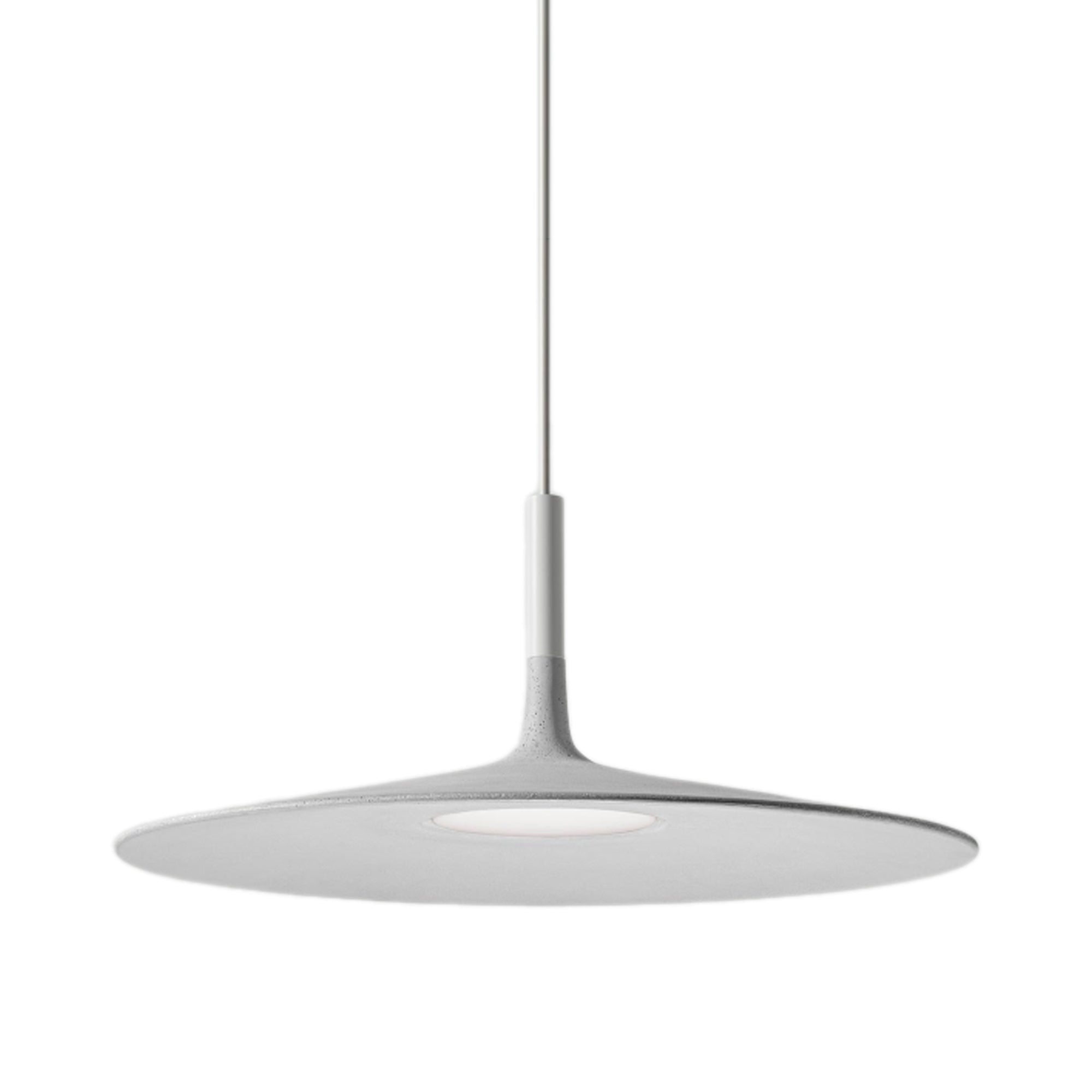 Suspension LED disque en béton