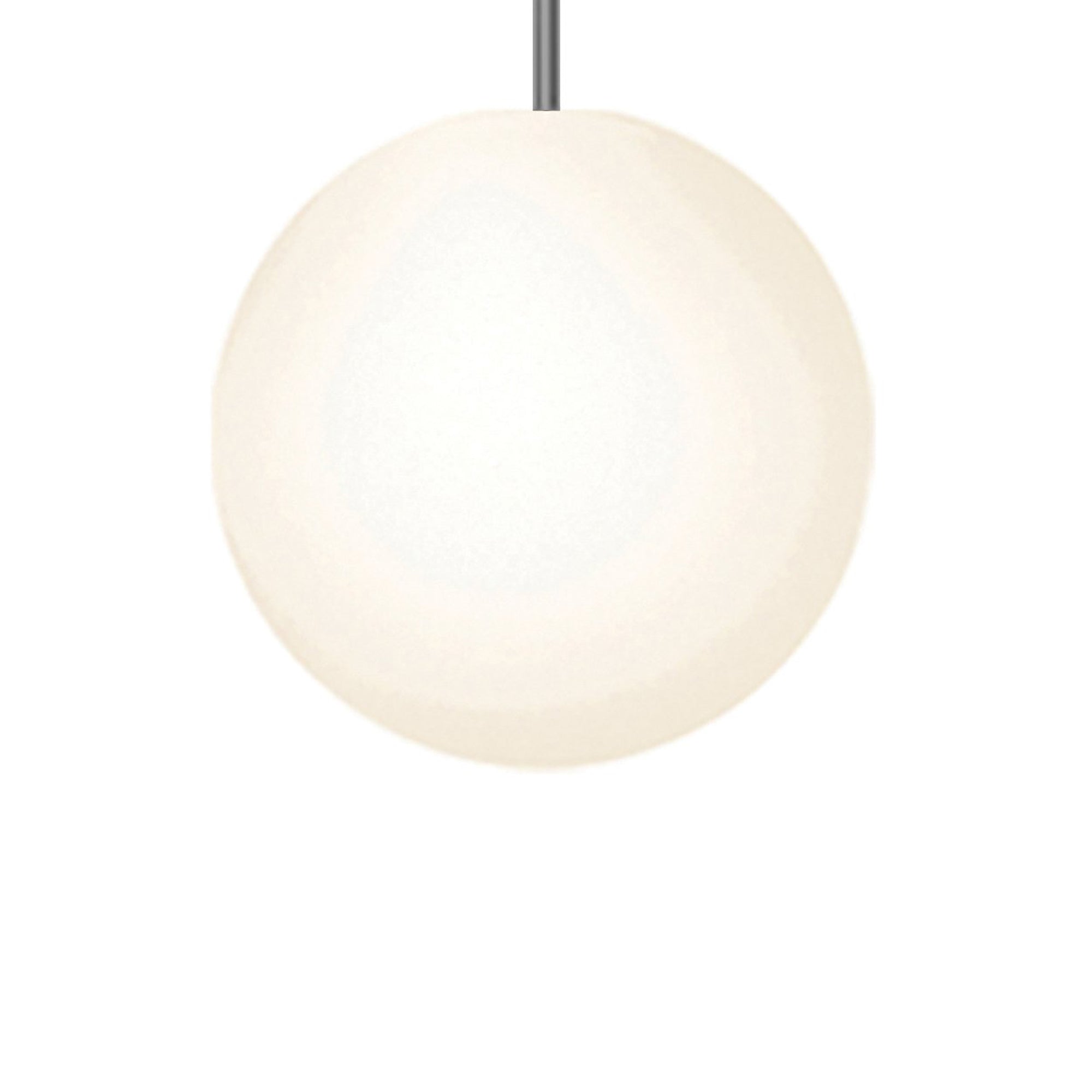 Suspension LED minimaliste, chaude et discrète, sphère en acier, verre et aluminium