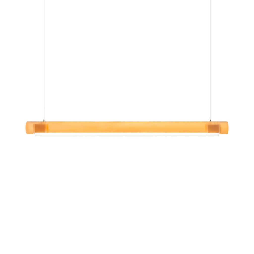 Suspension linéaire LED en acrylique teinté