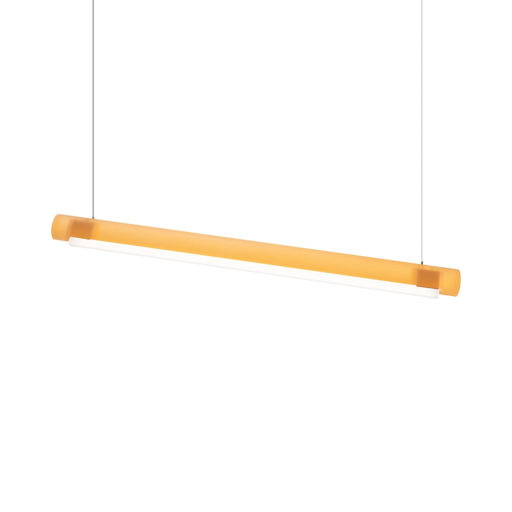 Suspension linéaire LED en acrylique teinté