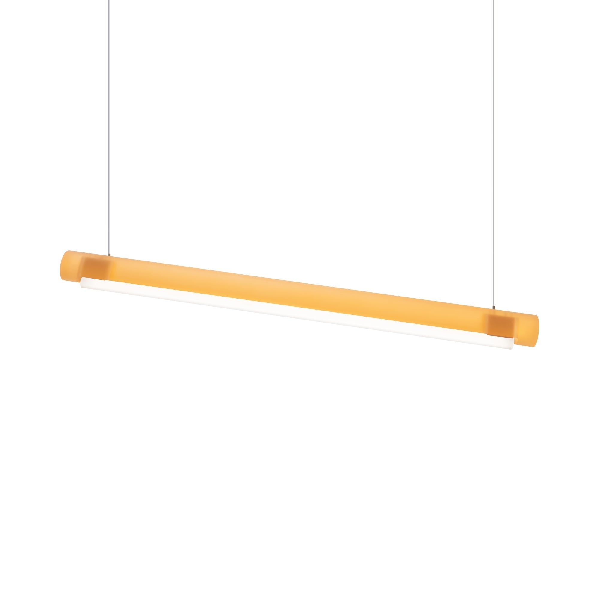 Suspension linéaire LED en acrylique teinté
