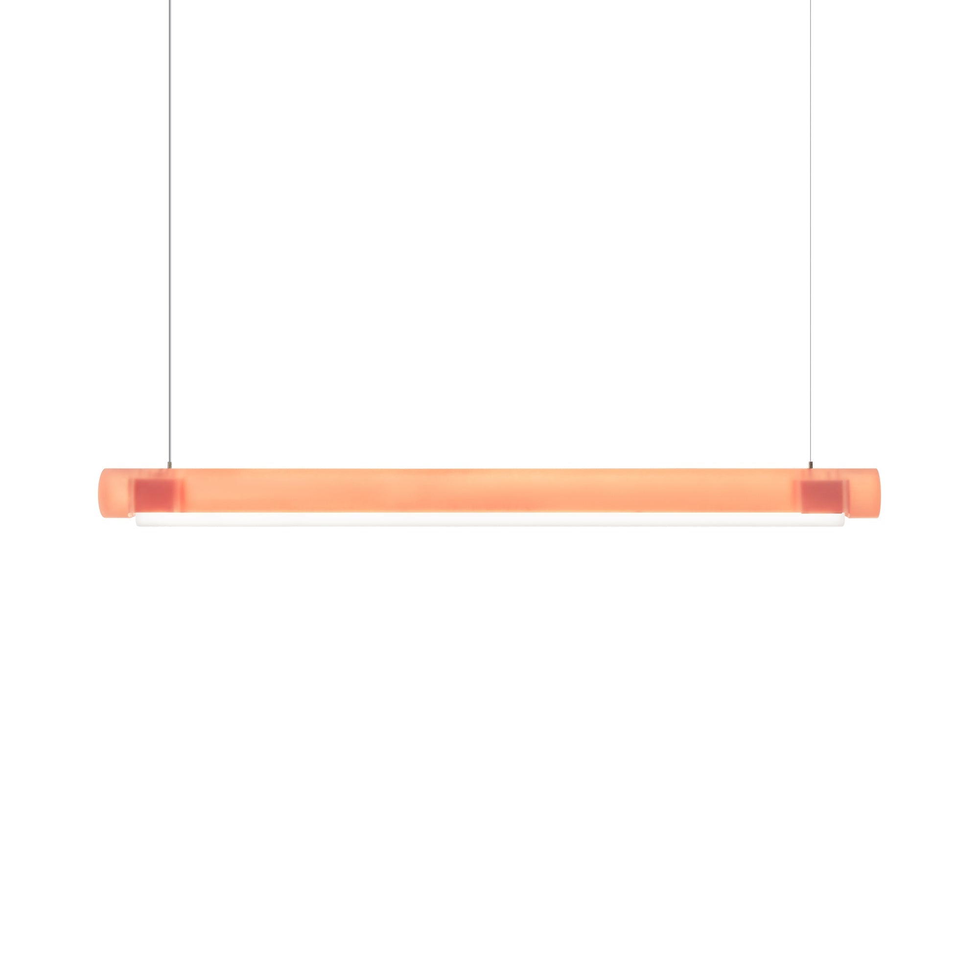 Suspension linéaire LED en acrylique teinté