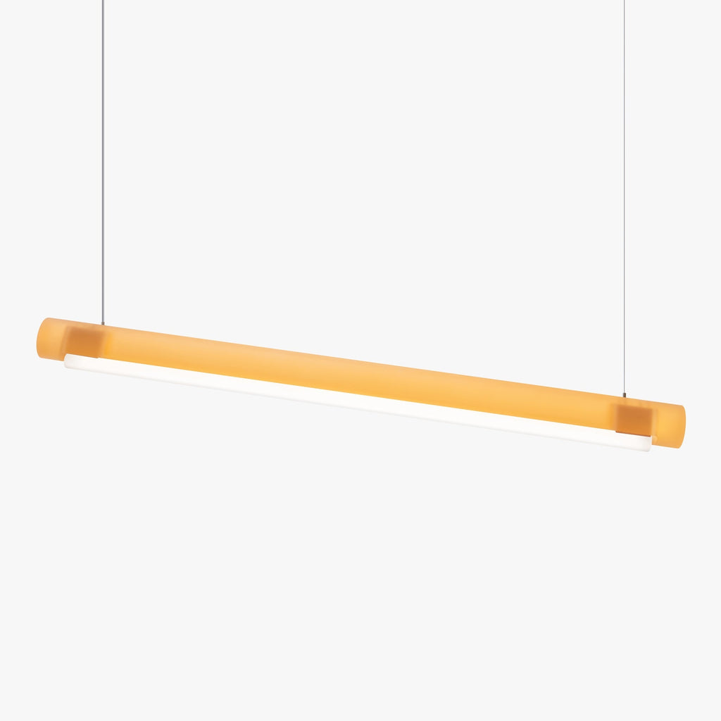 Suspension linéaire LED en acrylique teinté