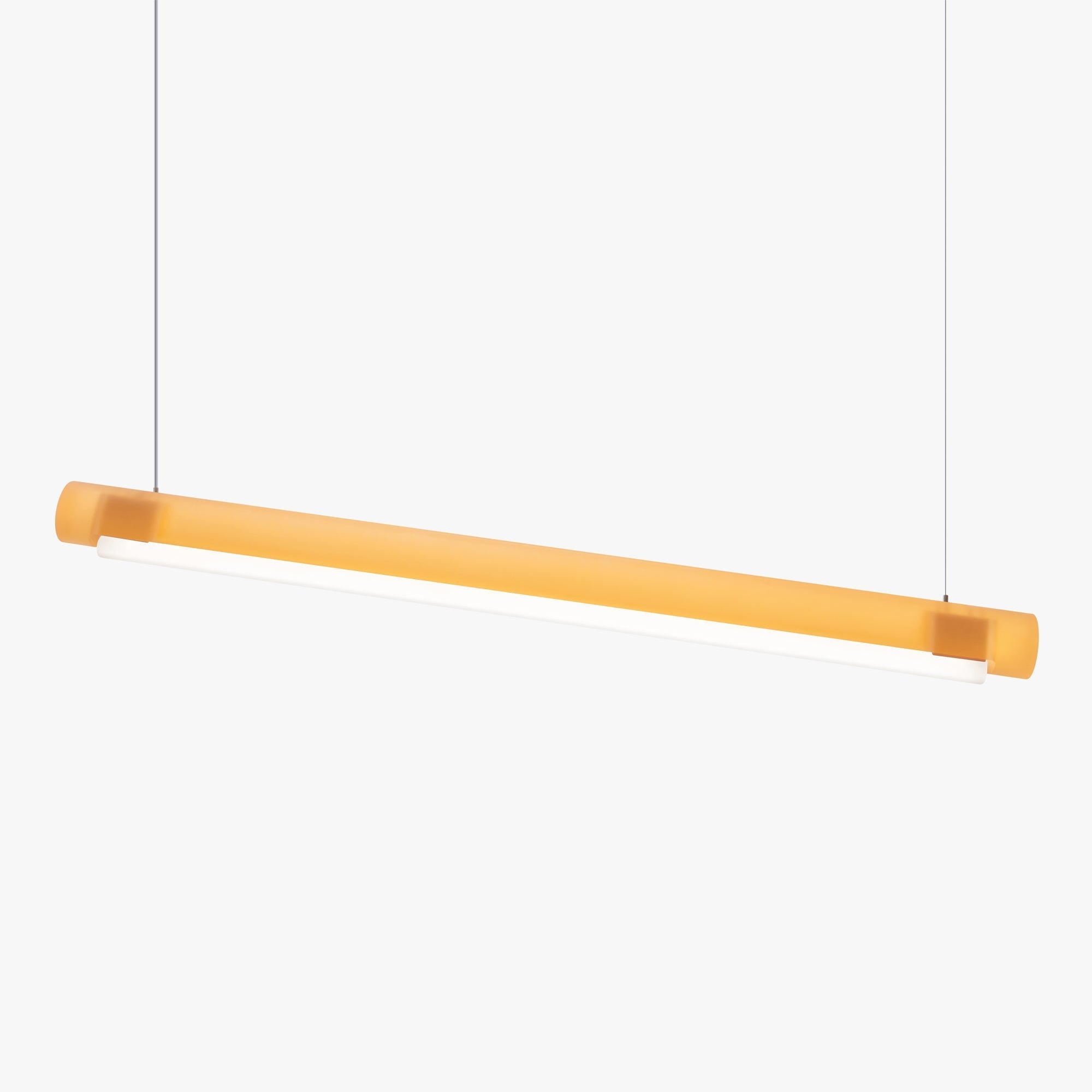 Suspension linéaire LED en acrylique teinté