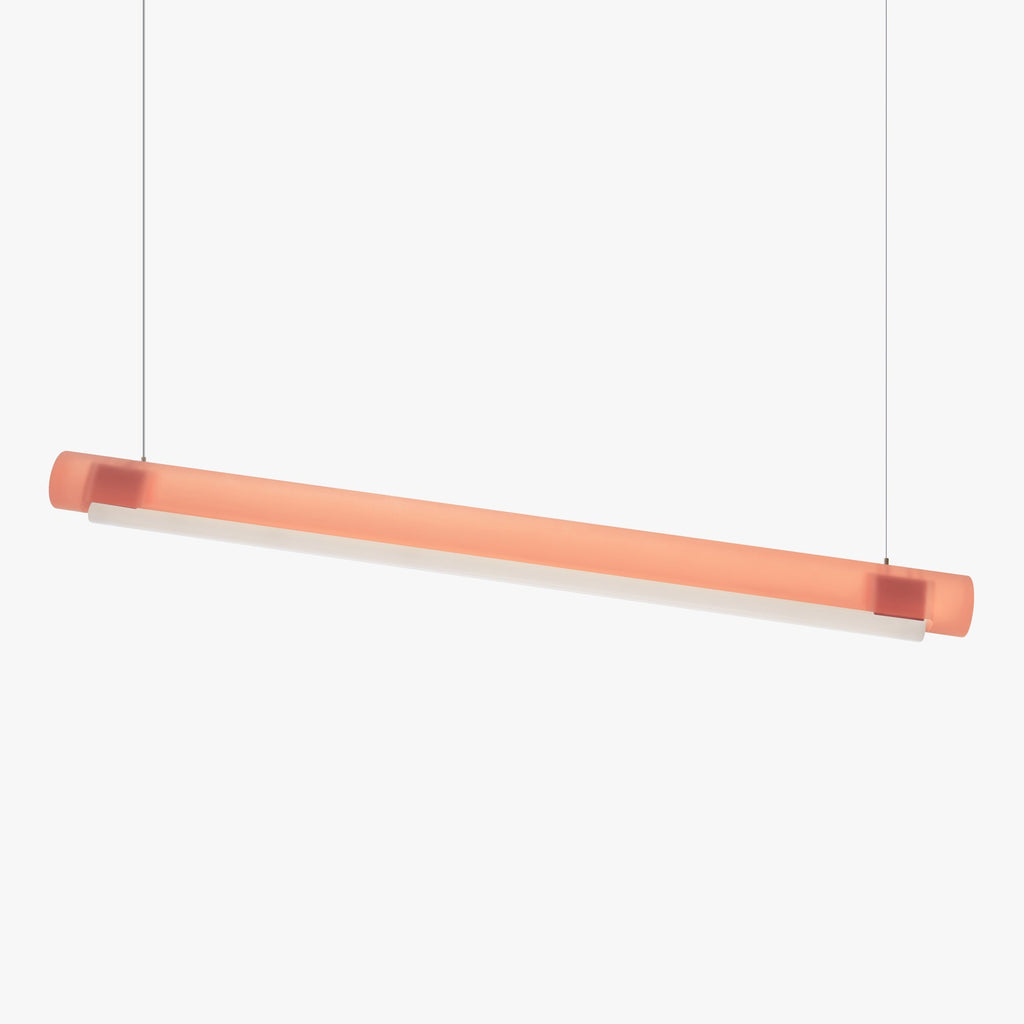 Suspension linéaire LED en acrylique teinté