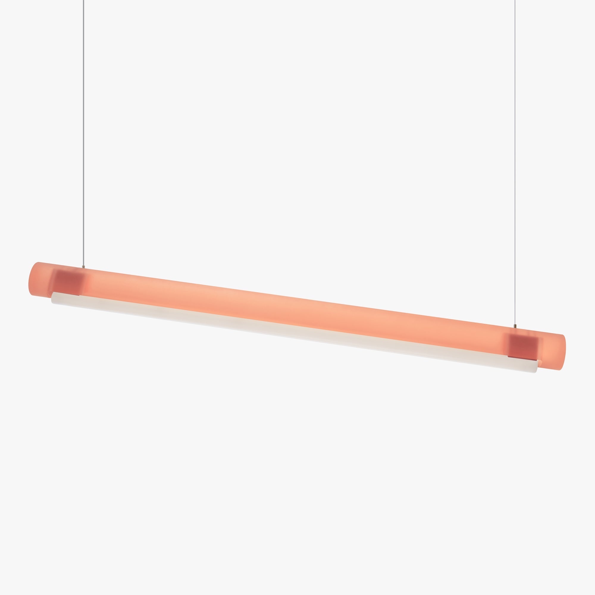 Suspension linéaire LED en acrylique teinté