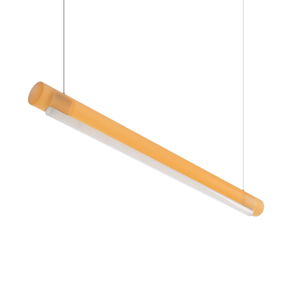 Suspension linéaire LED en acrylique teinté