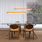 Suspension linéaire LED en acrylique teinté