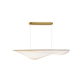 Suspension linéaire LED inspirée de la raie manta en acrylique plié
