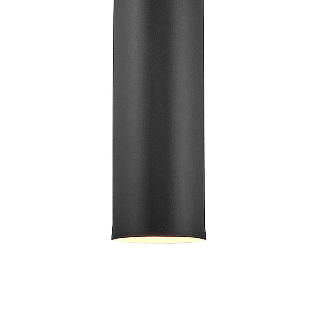 Mini-suspension LED Cylindre en acier brossé
