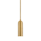 Mini-suspension LED Cylindre en acier brossé