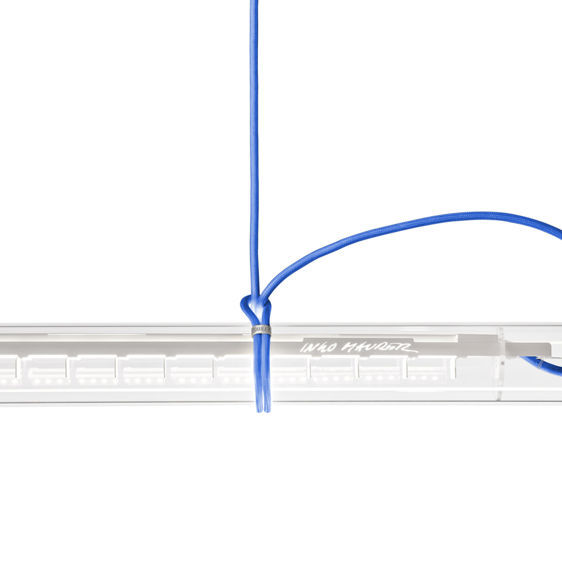 Suspension linéaire LED tubulaire en verre rotatif