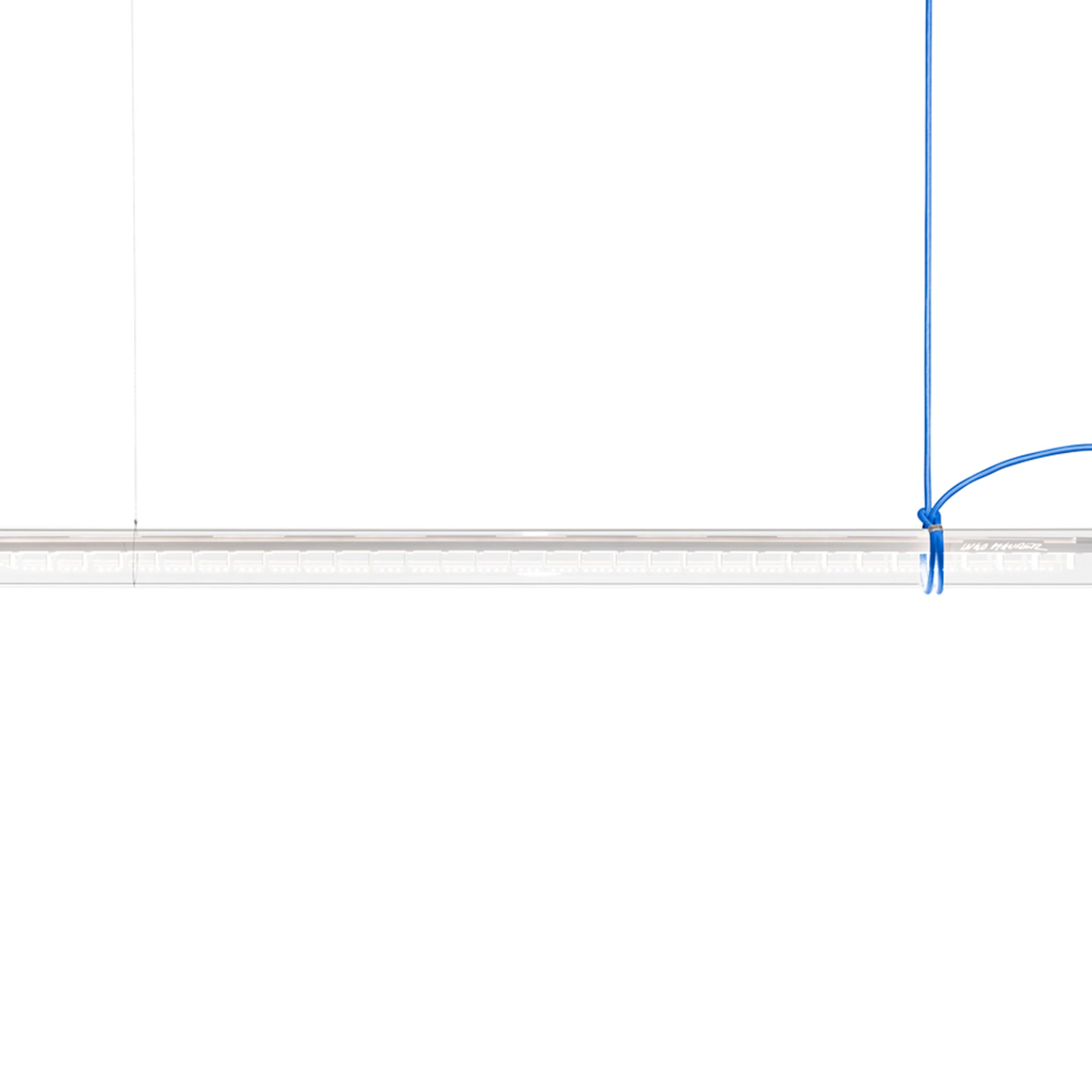 Suspension linéaire LED tubulaire en verre rotatif