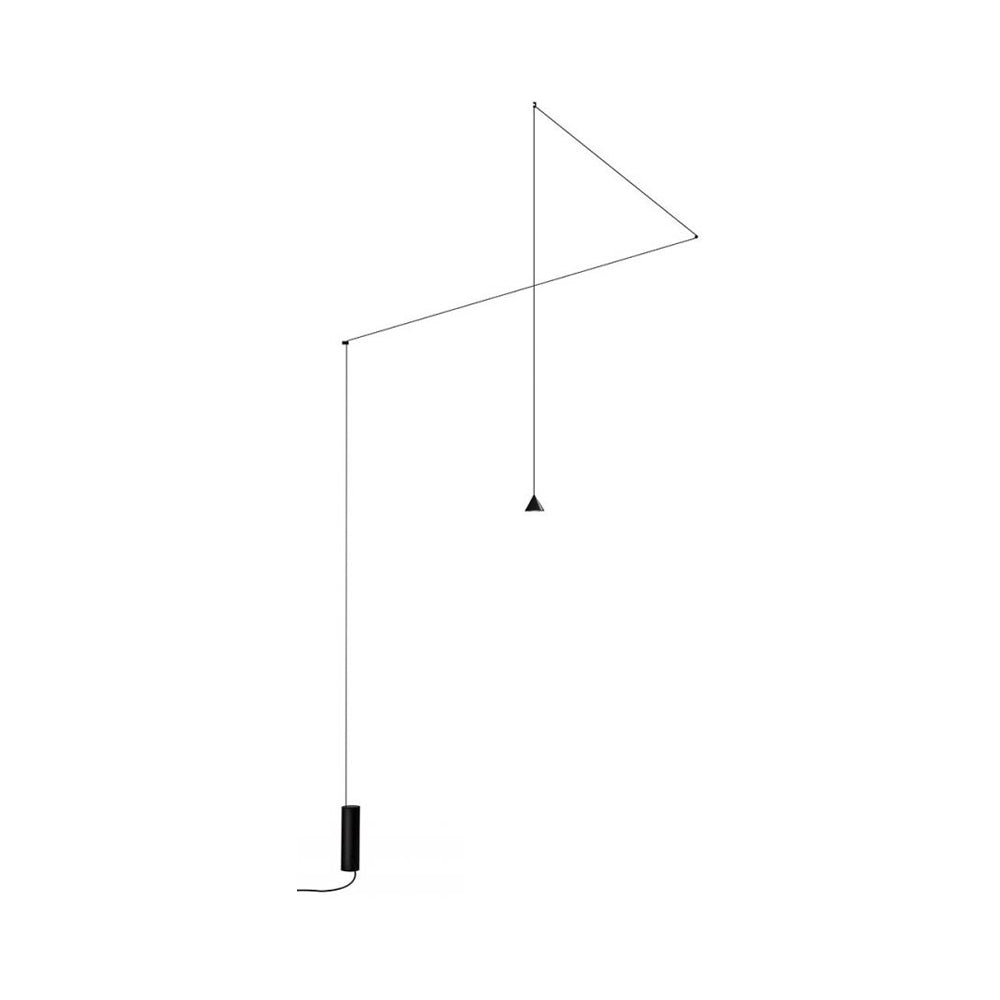 Lampadaire LED dimmable à abat-jour conique en aluminium