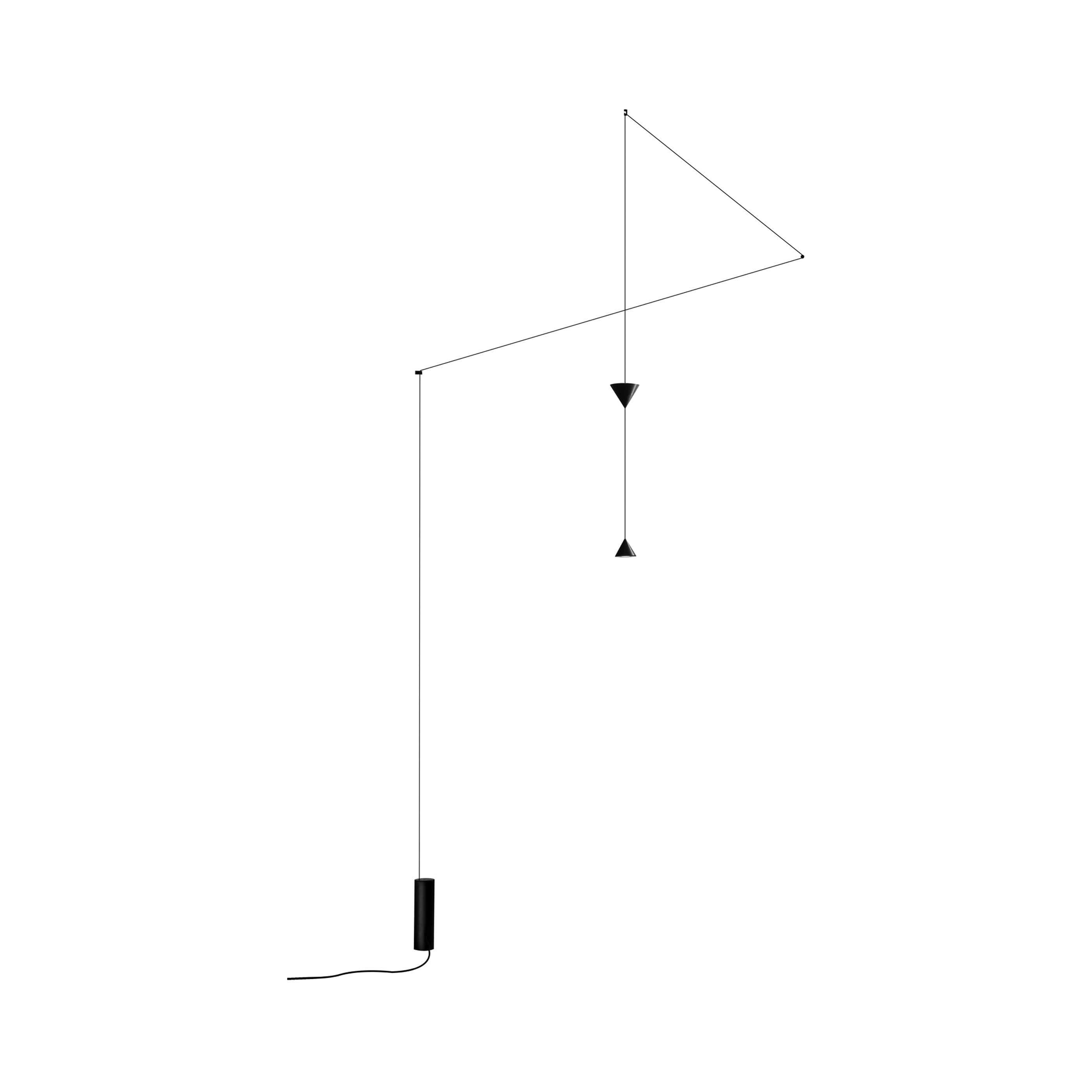 Lampadaire LED dimmable à abat-jour conique en aluminium