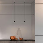 Lampadaire LED dimmable à abat-jour conique en aluminium