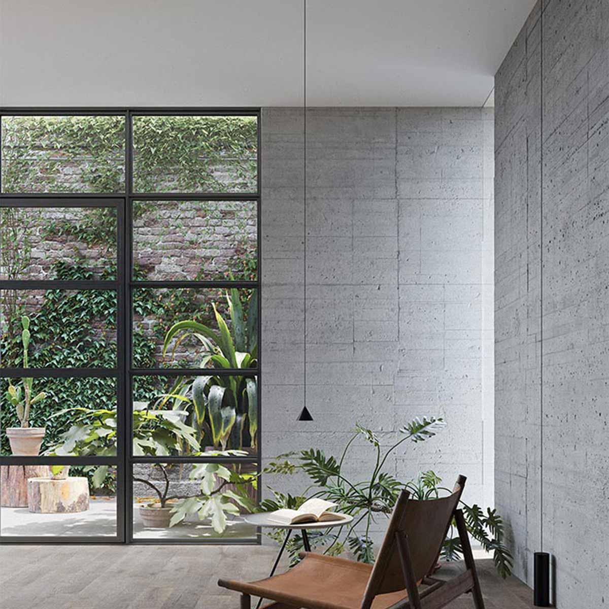 Lampadaire LED dimmable à abat-jour conique en aluminium