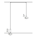 Lampadaire LED dimmable à abat-jour conique en aluminium