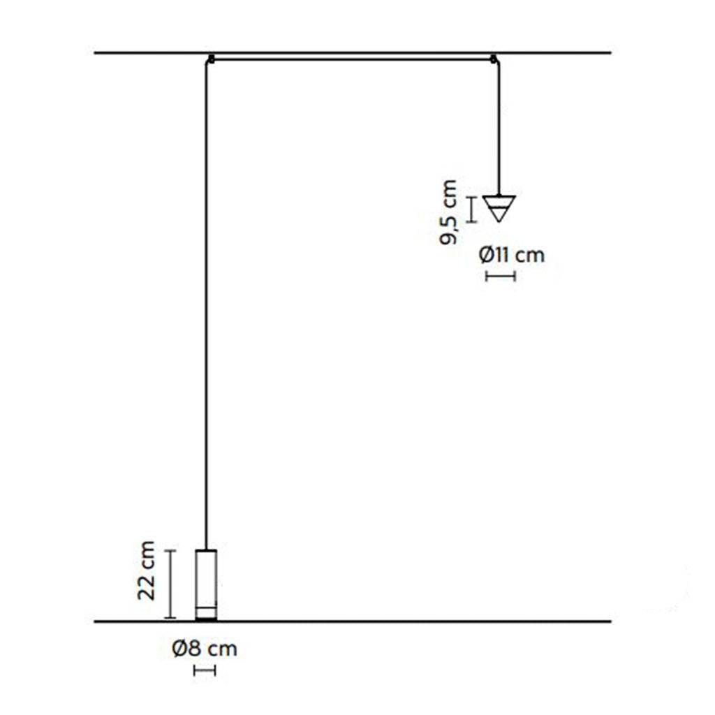 Lampadaire LED dimmable à abat-jour conique en aluminium