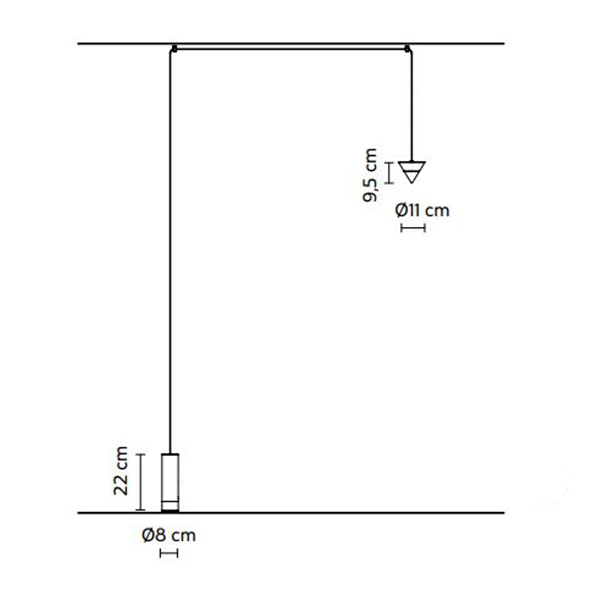 Lampadaire LED dimmable à abat-jour conique en aluminium