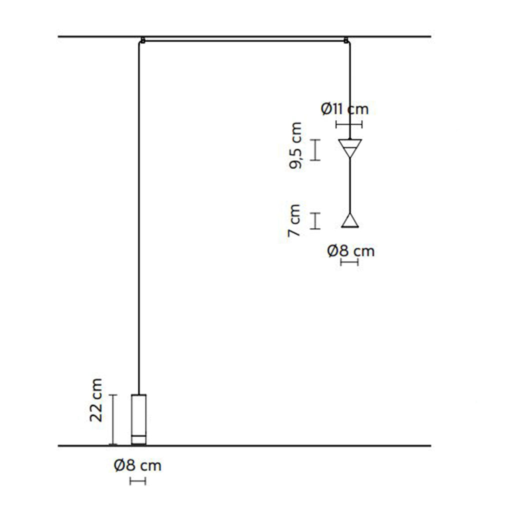 Lampadaire LED dimmable à abat-jour conique en aluminium