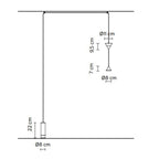 Lampadaire LED dimmable à abat-jour conique en aluminium