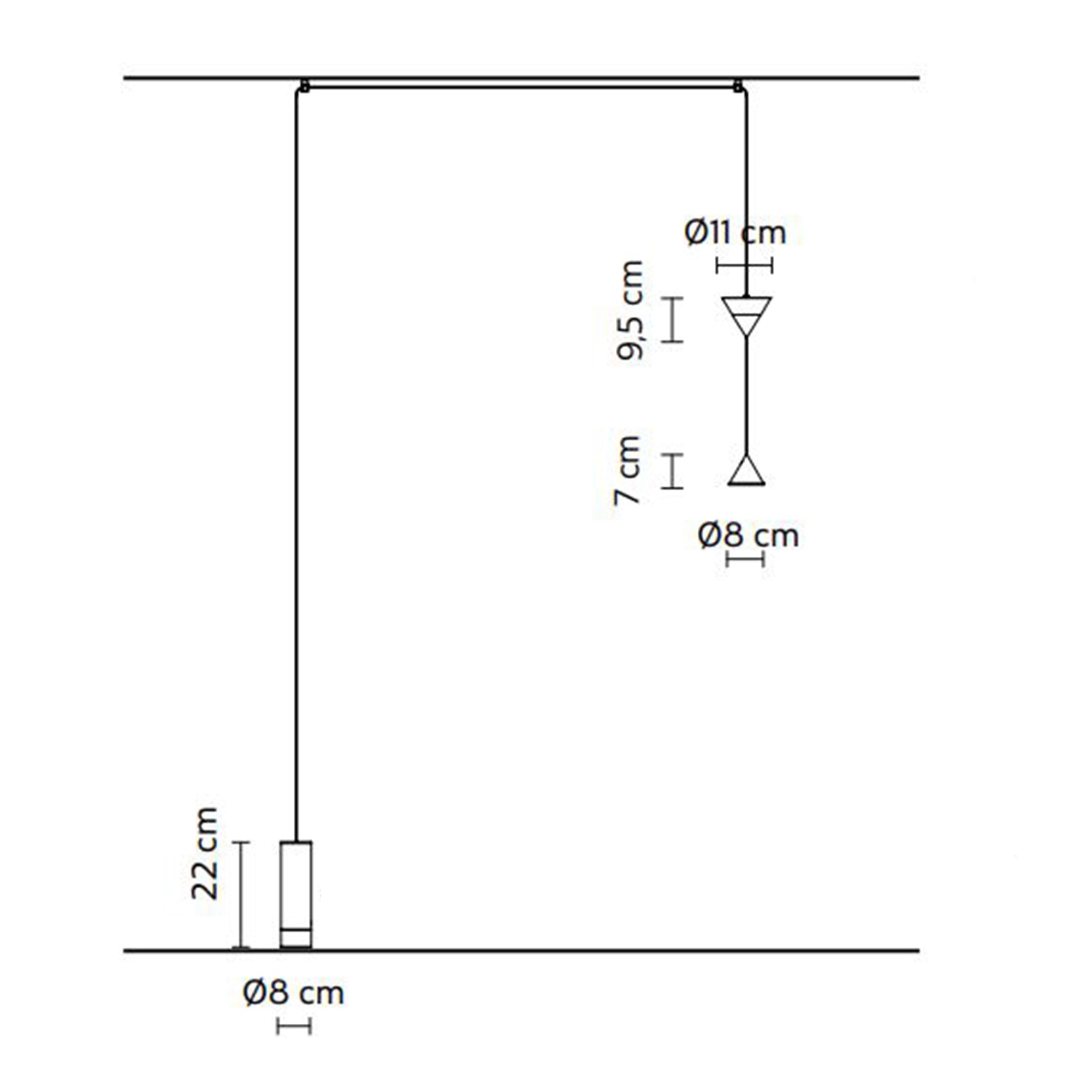 Lampadaire LED dimmable à abat-jour conique en aluminium