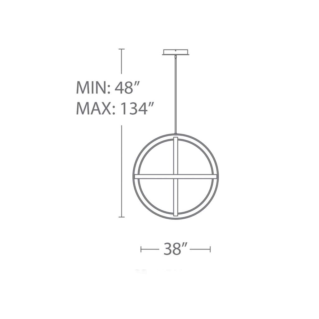 Suspension LED Kinetic réglable en aluminium