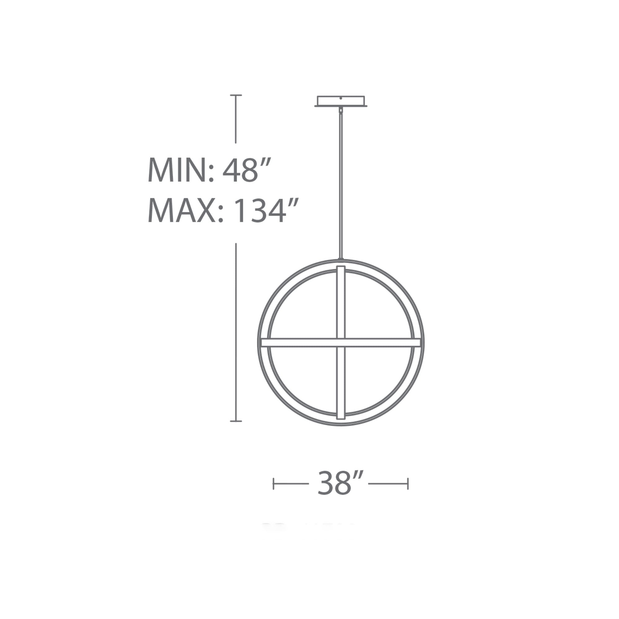 Suspension LED Kinetic réglable en aluminium