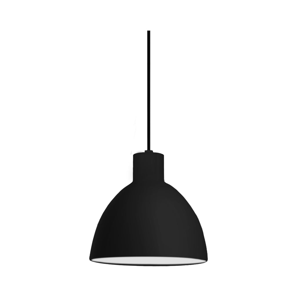 Suspension LED minimaliste dôme acier épais
