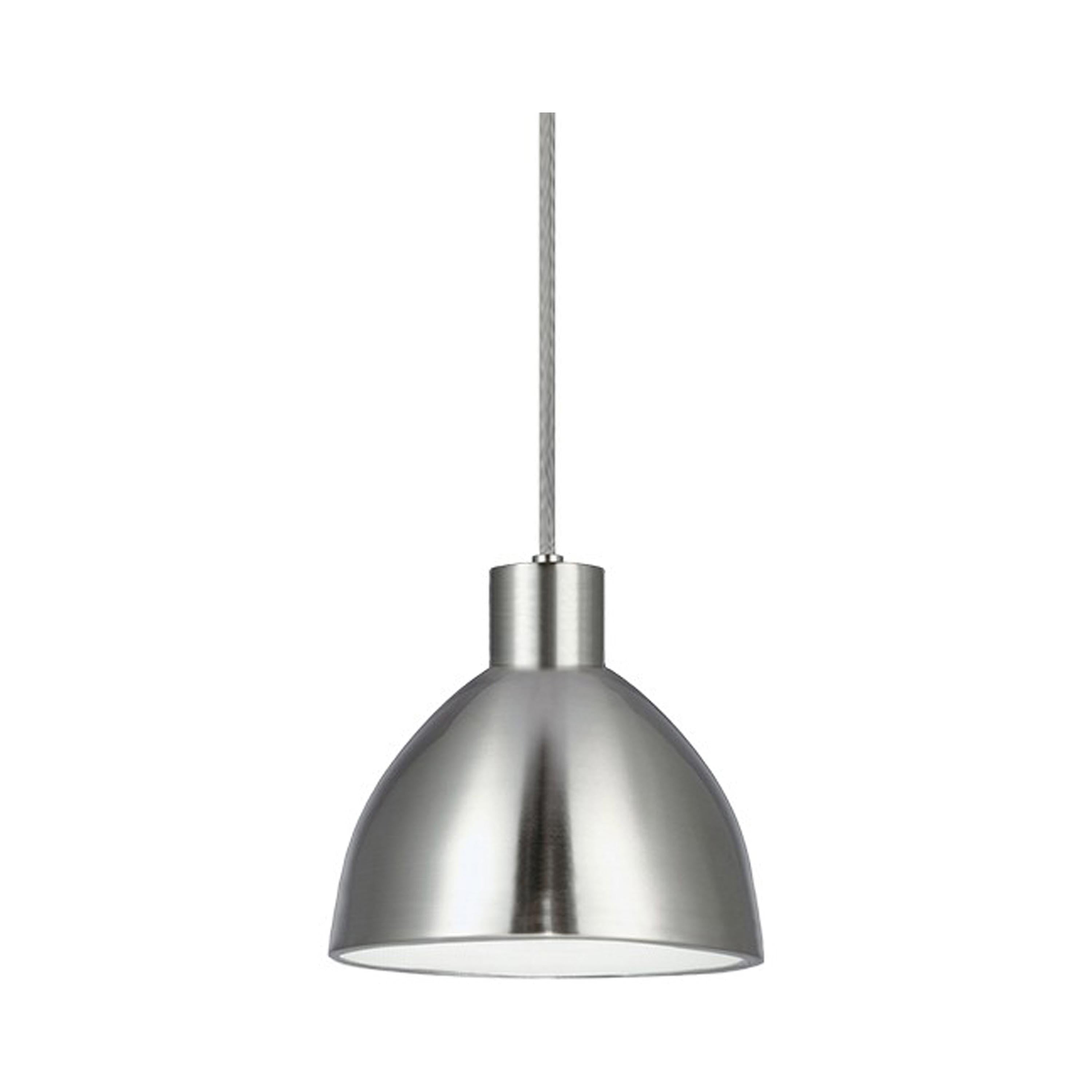 Suspension LED minimaliste dôme acier épais