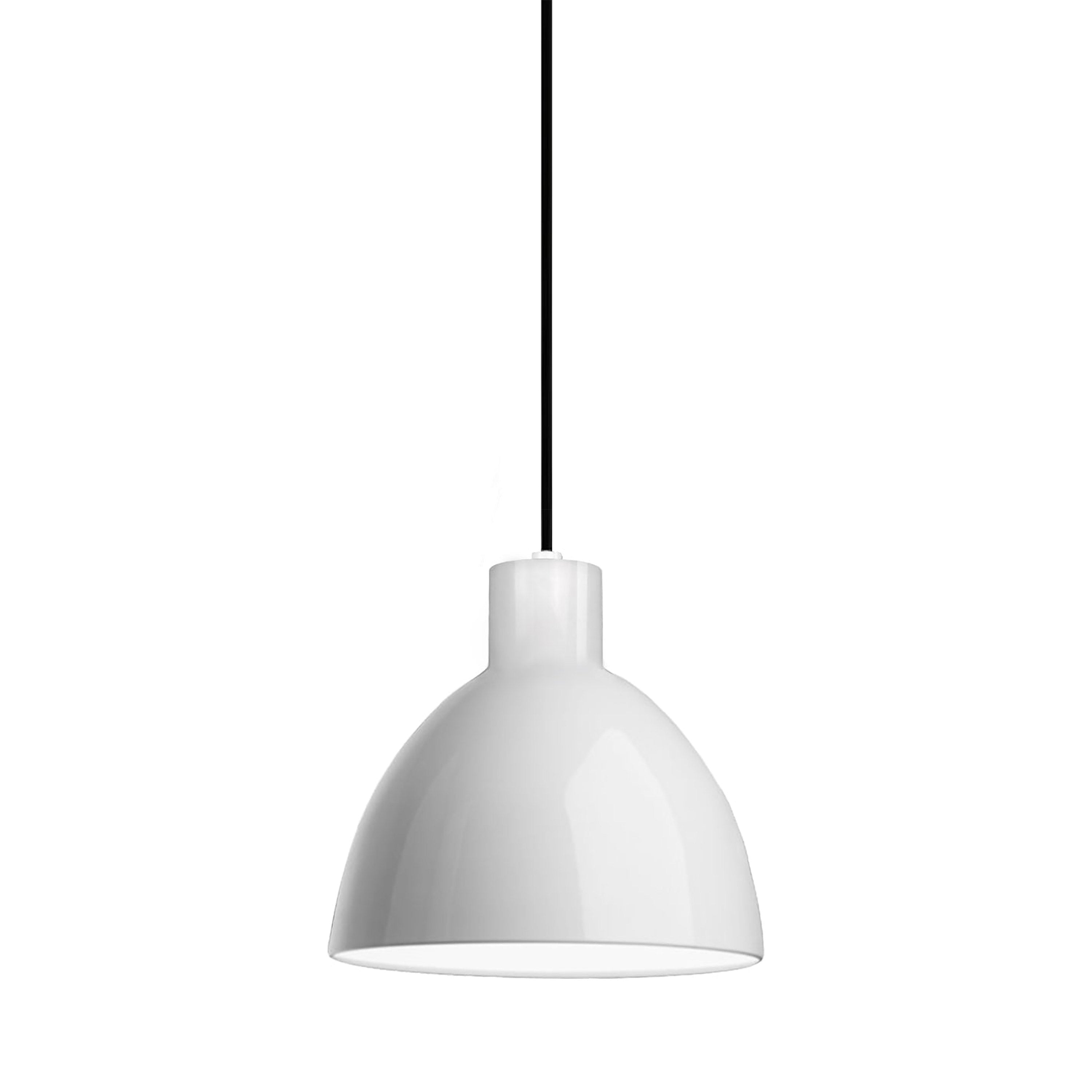 Suspension LED minimaliste dôme acier épais