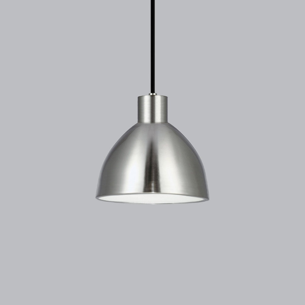 Suspension LED minimaliste dôme acier épais