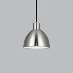 Suspension LED minimaliste dôme acier épais