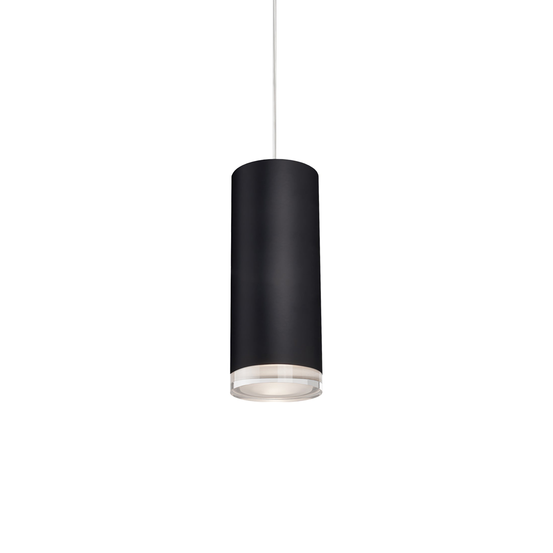 Suspension LED Cylindre en Cristal