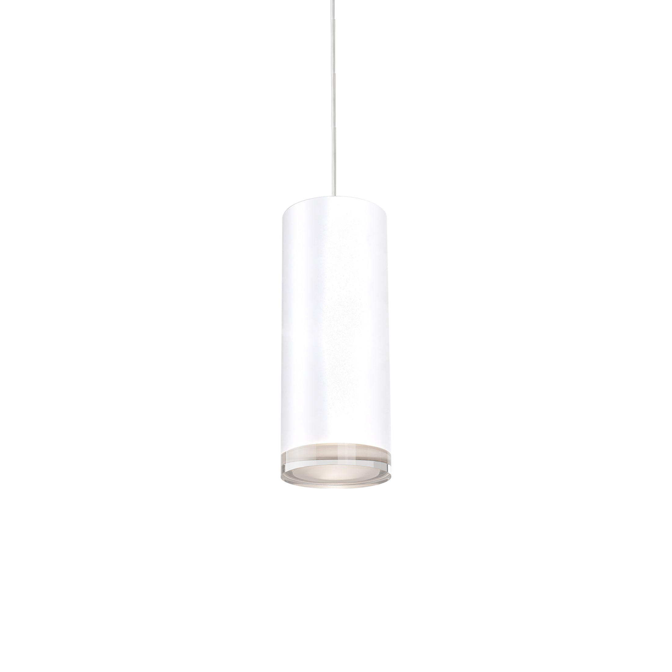 Suspension LED Cylindre en Cristal