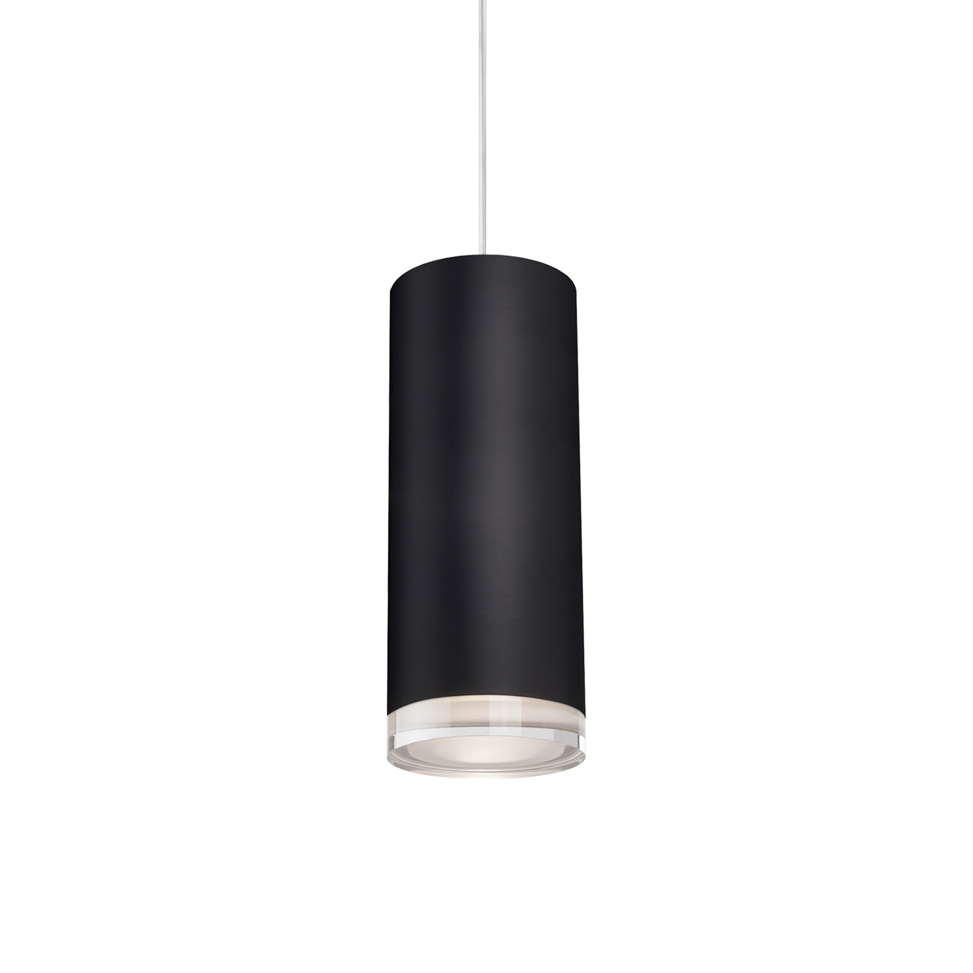 Suspension LED Cylindre en Cristal