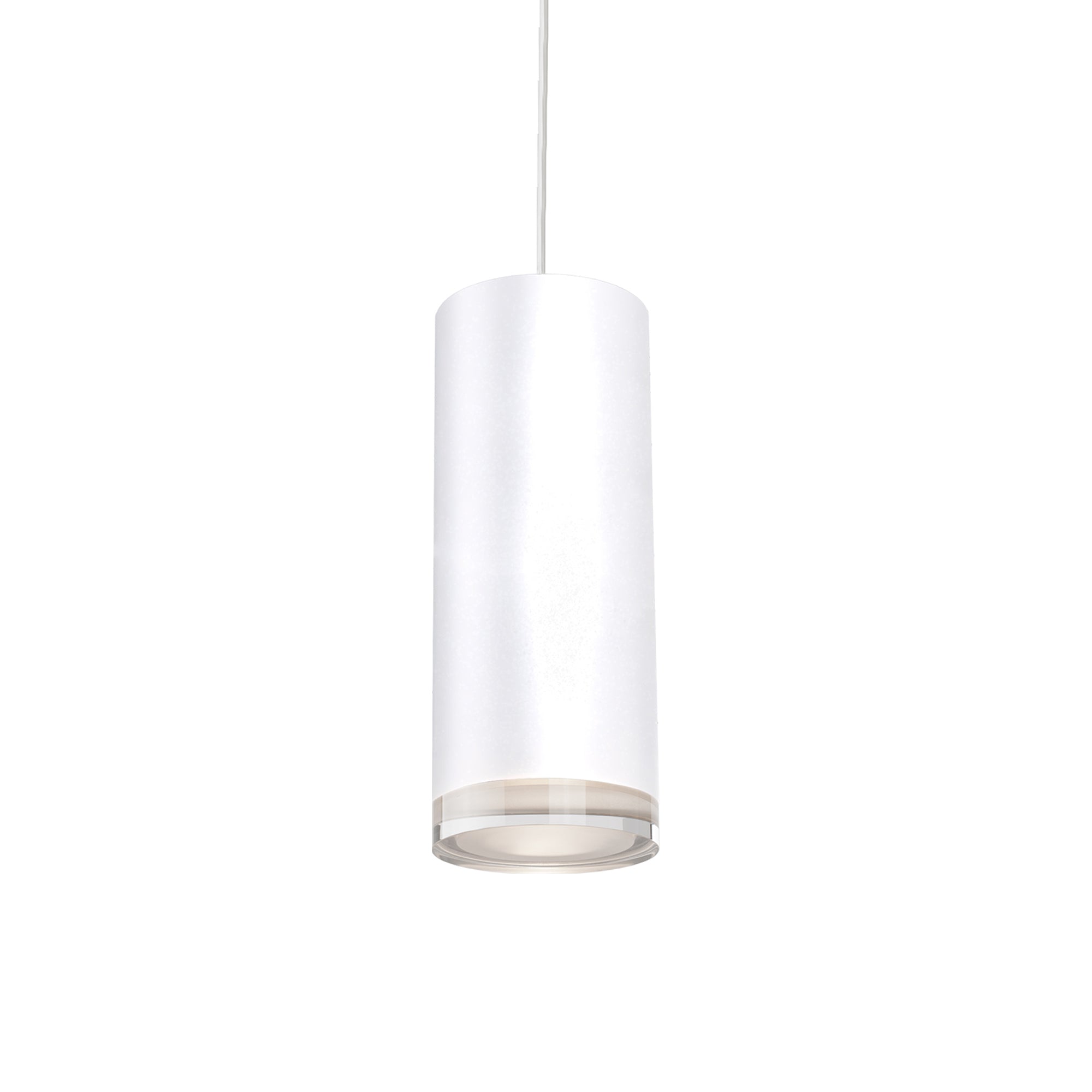 Suspension LED Cylindre en Cristal