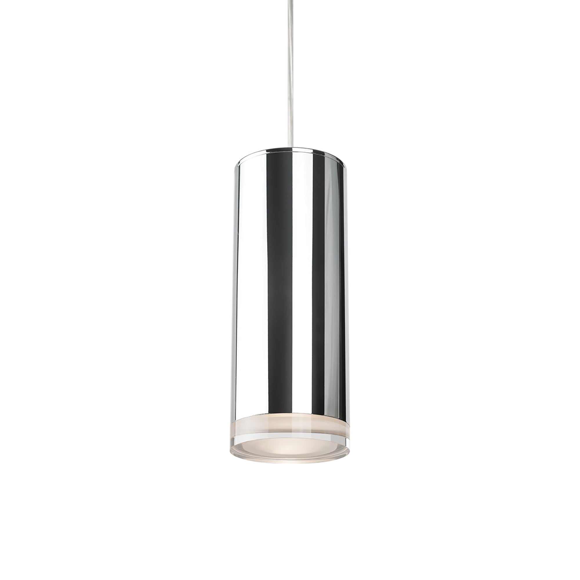 Suspension LED Cylindre en Cristal