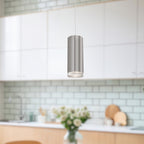 Suspension LED Cylindre en Cristal