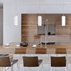 Suspension LED Cylindre en Cristal