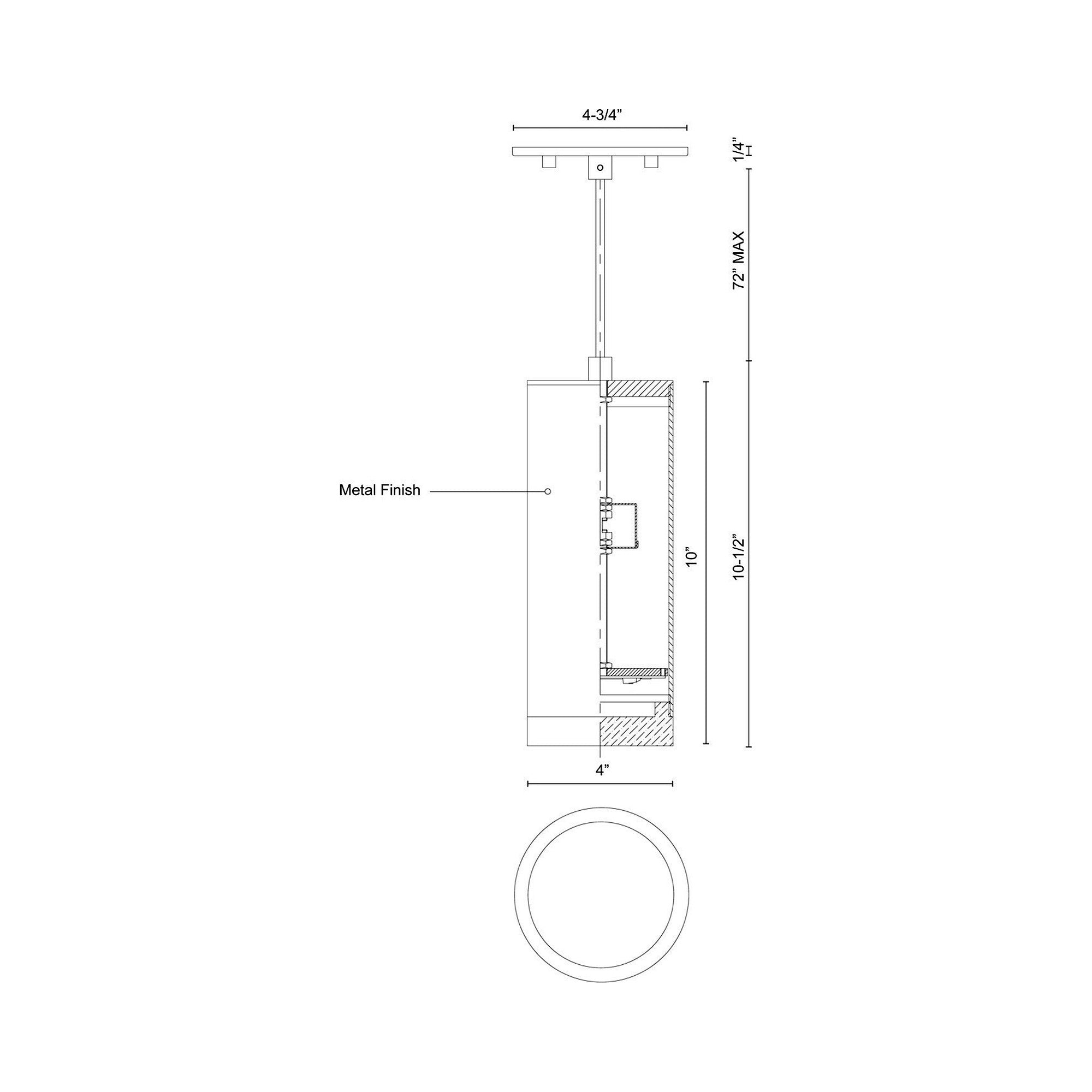 Suspension LED Cylindre en Cristal